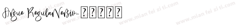 Argue RegularVersio字体转换